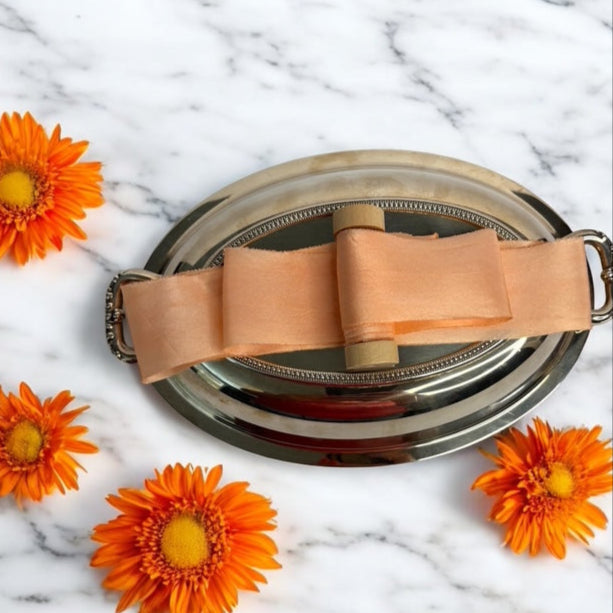 Peach Silk Ribbon