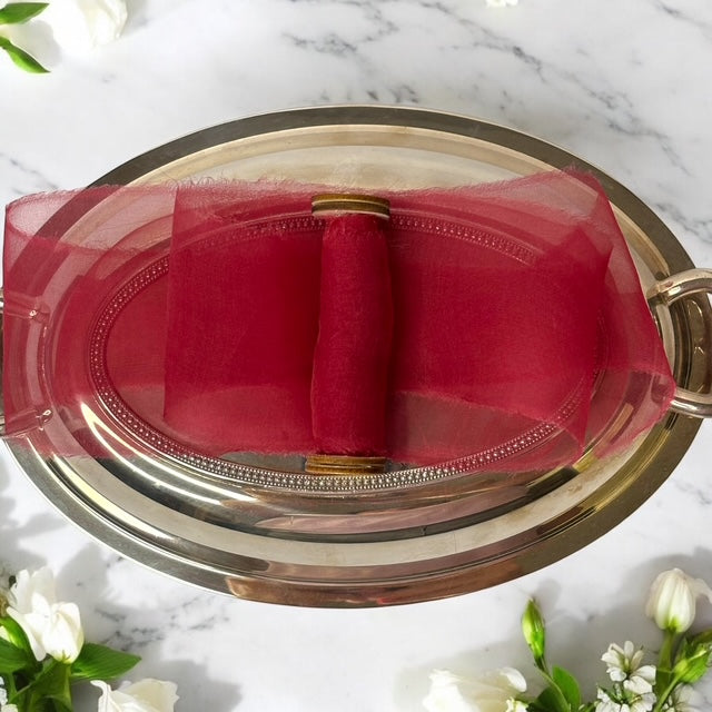 Fuchsia Silk Organza Ribbon
